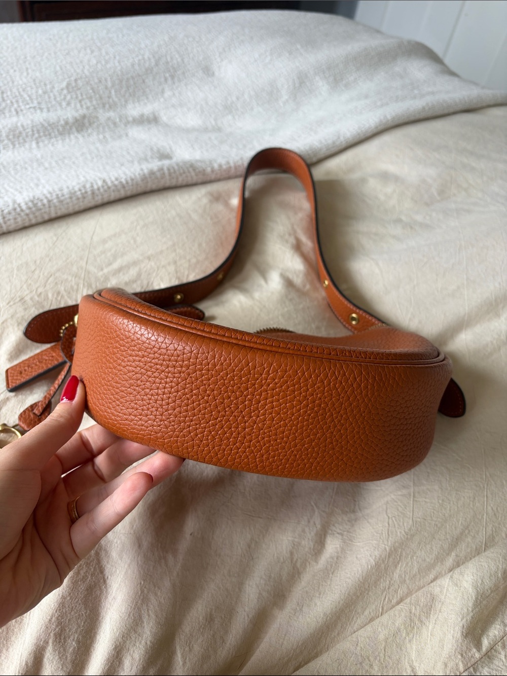 COACH Luna Small Hobo Bag in Brown - Picture 6 of 6